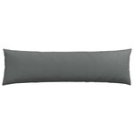 vidaXL Coussins de canapé 2 Pièces Gris foncé 145 x 40 cm tissu