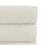 vidaXL Chaises à manger lot de 2 Crème Velours