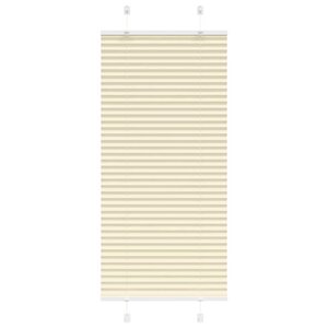 vidaXL Store plissé crème 55x100 cm largeur du tissu 54 4 cm polyester