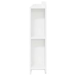 vidaXL Cabinet de Tête de Lit avec stockage Blanc Bois d'ingénierie