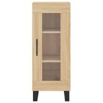 vidaXL Buffet haut Chêne sonoma 34 5x34x180 cm Bois d'ingénierie