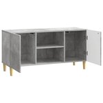 vidaXL Meuble TV 102 x 34 5 x 50 cm Gris béton Bois d'ingénierie