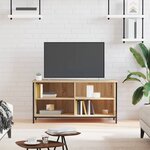 vidaXL Meuble TV Chêne sonoma 100x40x50 cm Bois d'ingénierie