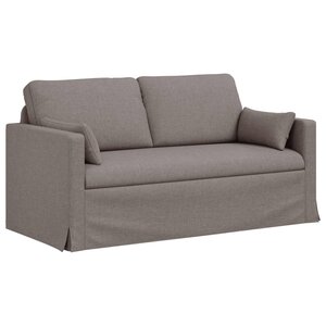 vidaXL Canapé Taupe 158 x 78 x 80 cm tissu