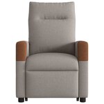 vidaXL Fauteuil inclinable taupe tissu