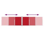 vidaXL Auvent latéral rétractable Rouge 160 x 600 cm