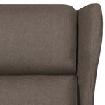 vidaXL Fauteuil de massage Marron Tissu