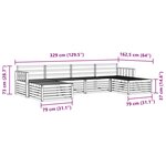 vidaXL Ensemble de canapés d'extérieur 6 pc Naturel