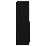 vidaXL Ensemble d'armoires de cuisine 2 Pièces noir bois d'ingénierie