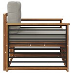 vidaXL Canapé d’extérieur Bois d'acacia massif et polyester