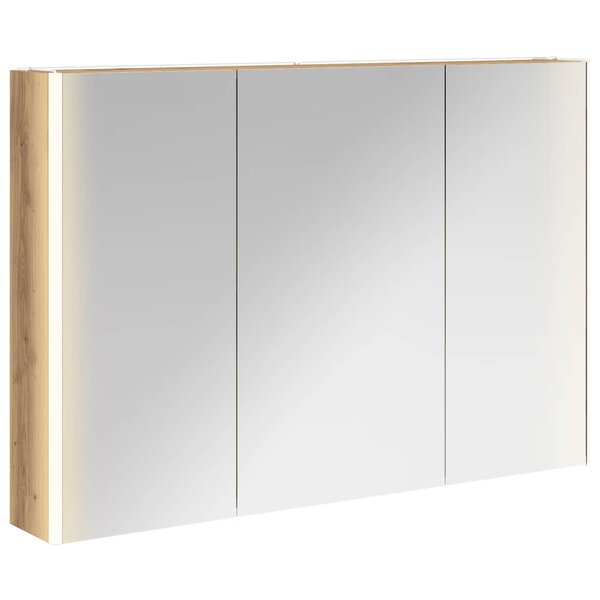 vidaXL Armoire Miroir de Salle de Bain Chêne artisan