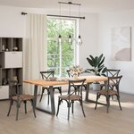 vidaXL Pieds de table à manger en forme de V 2 pièces Anthracite 100 x (72-73 3) cm Acier