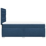 vidaXL Sommier à lattes de lit avec matelas Bleu 80x200 cm Tissu