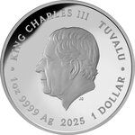 Pièce de monnaie en Argent 1 Dollar g 31.1 (1 oz) Millésime 2025 MOTHER OF PEARL CLOUDS