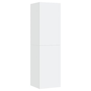 vidaXL Meuble TV Blanc 30 5x30x110 cm Bois d’ingénierie