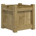 vidaXL Jardinières 2 Pièces bois de pin imprégné