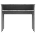 Bureau table poste de travail meuble d'ordinateur informatique étude sonoma 90 x 50 x 74 cm bois d'ingénierie gris 02_0023968