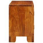 vidaXL Meuble TV multicolore 90x30x45 bois massif d'acacia