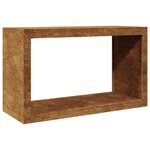 VidaXL Étagère à bois 100x40x60 cm acier résistant aux intempéries