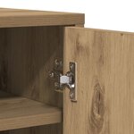 vidaXL Armoire à chaussures chêne artisanal bois d'ingénierie