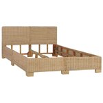 vidaXL Cadre de lit avec tête de lit sans matelas rotin véritable