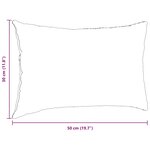 vidaXL Coussins de canapé 2 Pièces Gris foncé 50 x 30 cm tissu