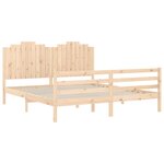 vidaXL Cadre de lit sans matelas bois massif