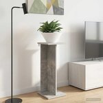 vidaXL Support de Plante Gris béton 25 x 25 5 x 60 5 cm