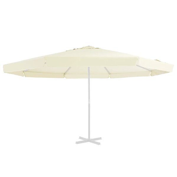 vidaXL Tissu de remplacement pour parasol d'extérieur Sable 515 cm