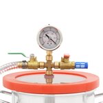 vidaXL Chambre à vide avec pompe à 2 étages 3 7 L