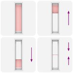 vidaXL Store plissé rose 50x200 cm largeur du tissu 49 4 cm polyester