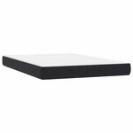 vidaXL Sommier à lattes de lit avec matelas et LED noir 160x210 cm velours