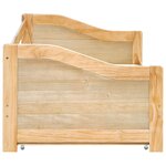 vidaXL Cadre de lit extensible Bois de pin 90x200 cm