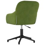 Chaise fauteuil siège pivotante de bureau informatique étude clairvelours vert 02_0024185