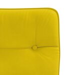 vidaXL Chaises à manger lot de 6 jaune velours