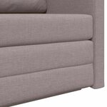 vidaXL Canapé-Lit Taupe 124 x 71 x 78 cm tissu