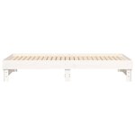 vidaXL Lit coulissant Blanc 2x(80x200) cm Bois de pin massif