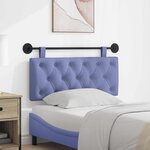 vidaXL Tête de lit suspendue Bleu denim Tissu