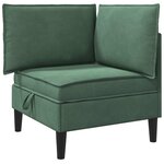 vidaXL Ensemble de meubles pour le salon 6 Pièces Vert Mer Velours