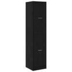 vidaXL Cabinet de Pharmacie Chêne noir 40 x 41 x 174.5 cm