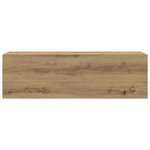 vidaXL Armoire murale de bain chêne artisanal bois d'ingénierie