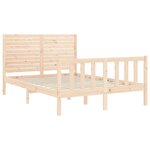 vidaXL Cadre de lit sans matelas 140x200 cm bois massif de pin