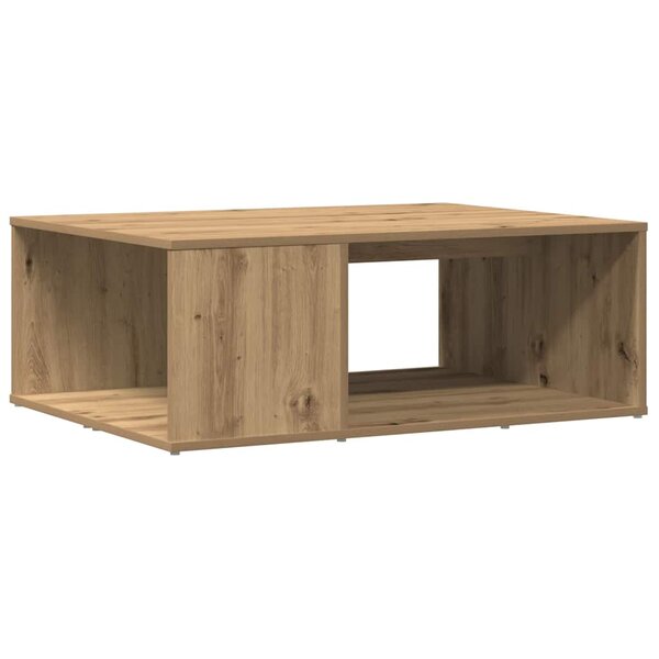 vidaXL Table basse chêne artisanal 90x67x33 cm bois d'ingénierie