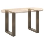 vidaXL Pieds de table basse en U 2 pièces Acier naturel 28 x (42-43) cm Acier