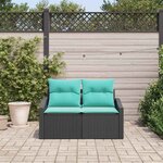 vidaXL Canapé de jardin Gris 123 x 62 x 69 cm polyrotin