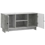 vidaXL Meuble TV 102 x 34 5 x 50 cm Gris béton Bois d'ingénierie