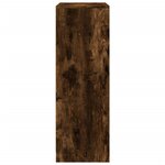 vidaXL Buffet avec LED chêne fumé 77x34x100 cm bois d'ingénierie