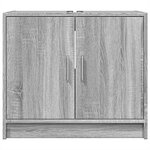 vidaXL Armoire d'évier sonoma gris 63x29x55 cm bois d'ingénierie