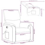 vidaXL Fauteuil inclinable de massage électrique rouge similicuir