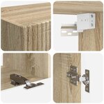 vidaXL Ensemble meuble TV 5 Pièces Chêne Sonoma Bois d'ingénierie